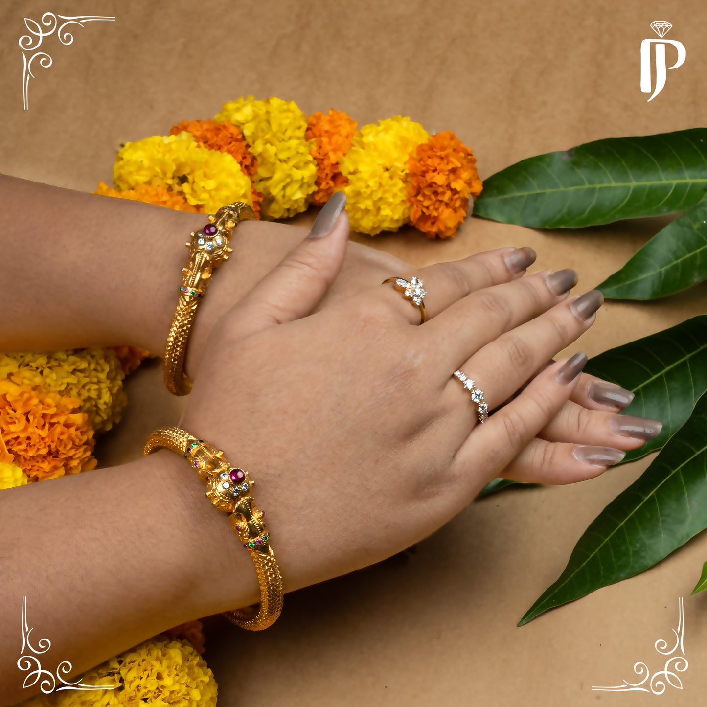 Gold Sheeted Bangles